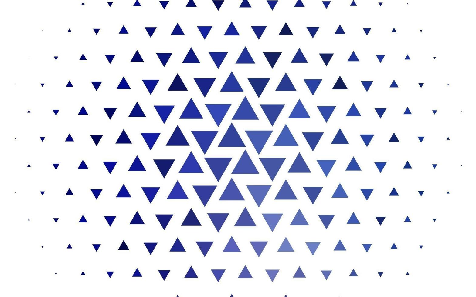 diseño de vector azul claro con líneas, triángulos.