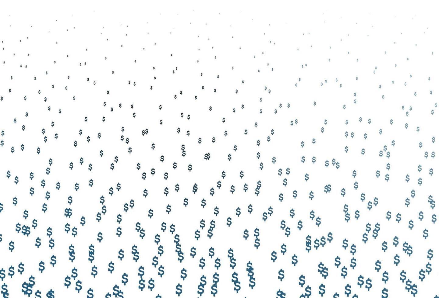Dark BLUE vector pattern with Dollar.