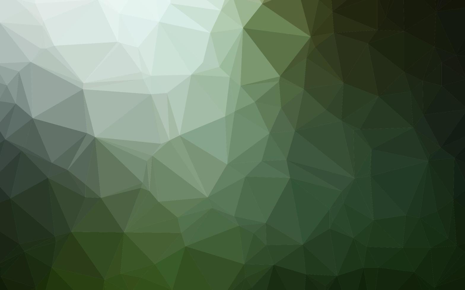 Dark Green vector abstract mosaic pattern.