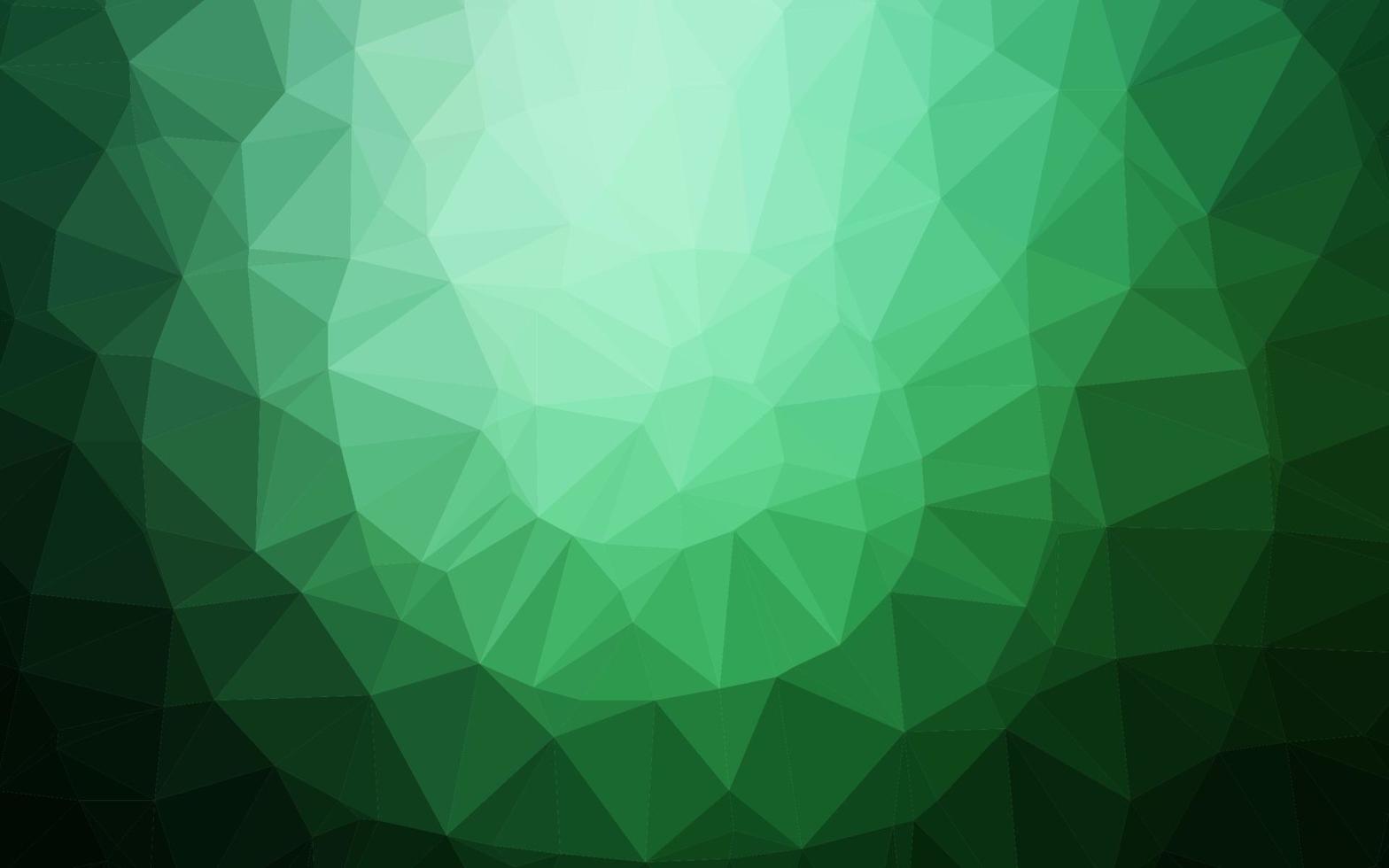 Dark Green vector abstract polygonal texture. 12227086 Vector Art at