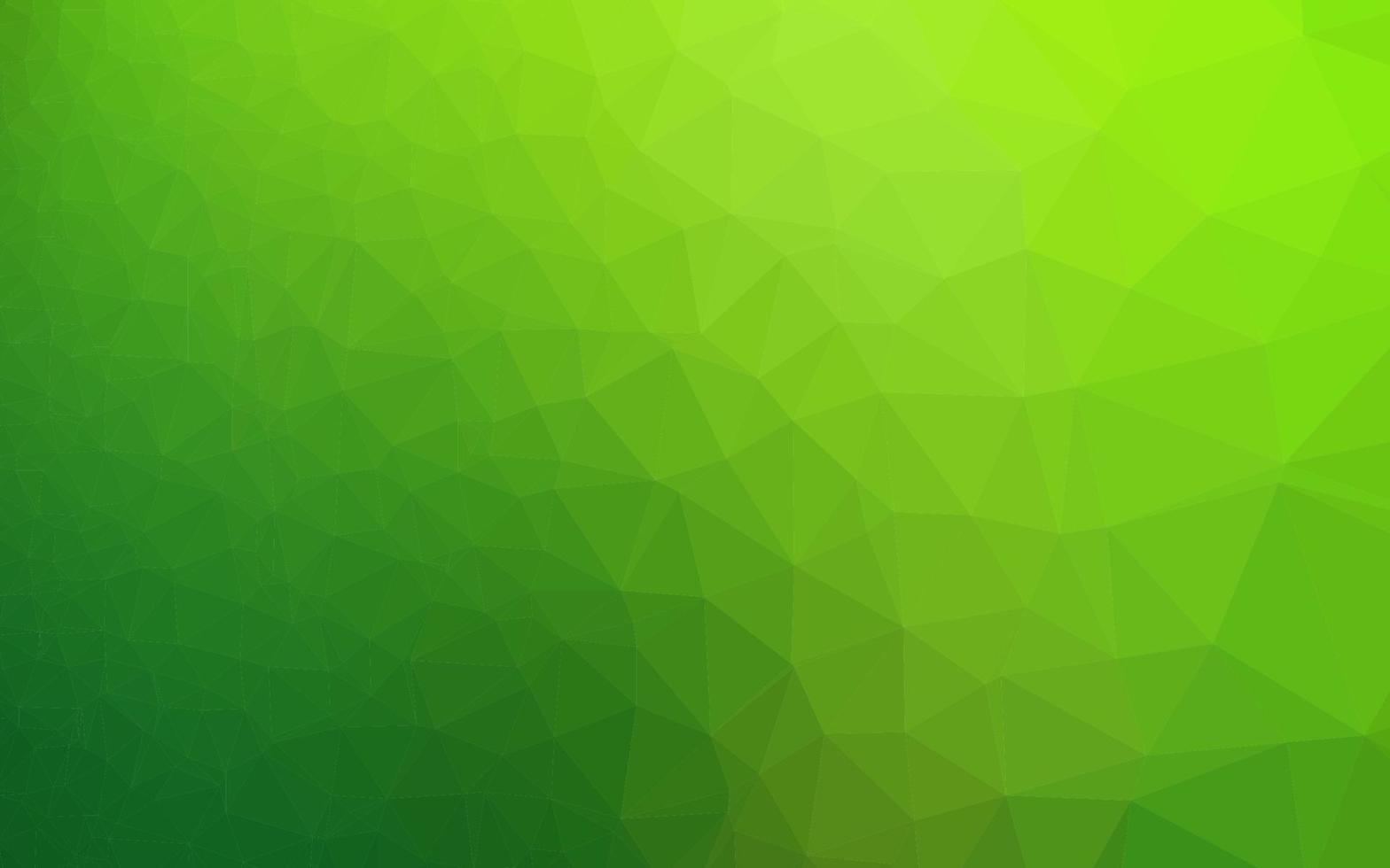 textura de mosaico de triángulo de vector verde claro.