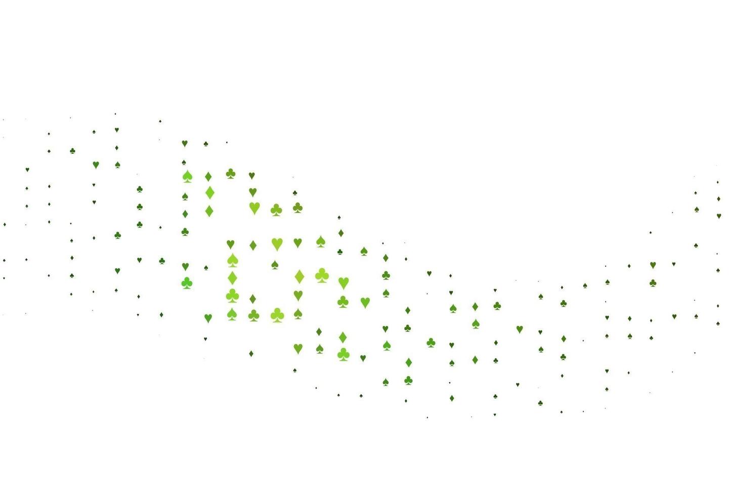 Light Green vector pattern with symbol of cards.