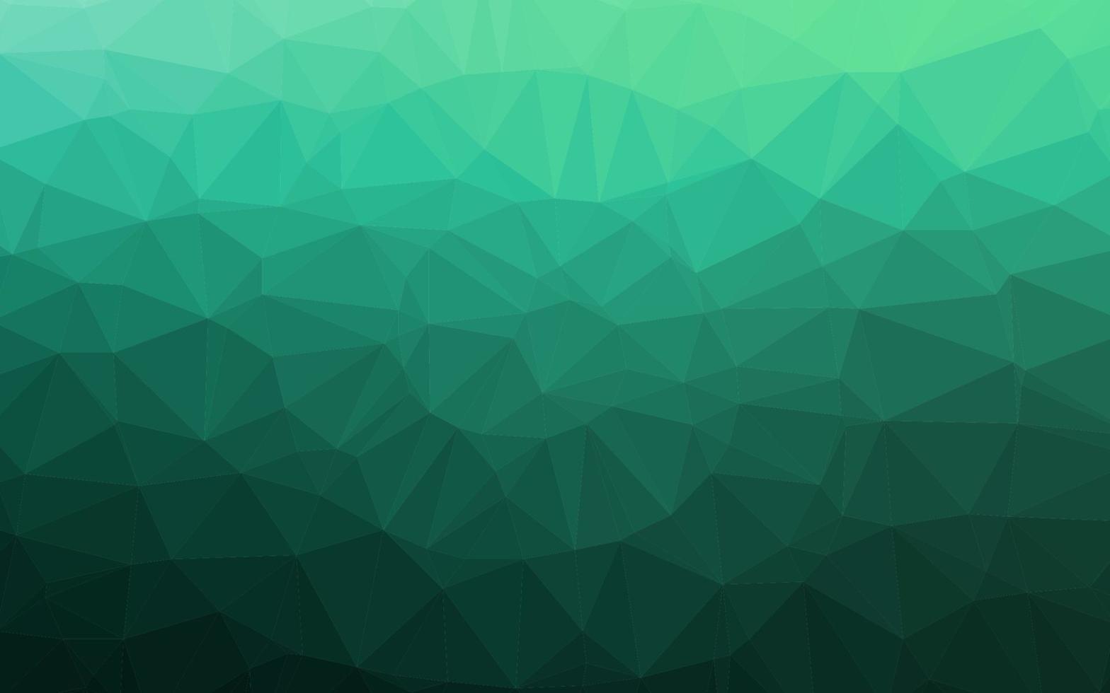 diseño abstracto del polígono del vector verde claro.
