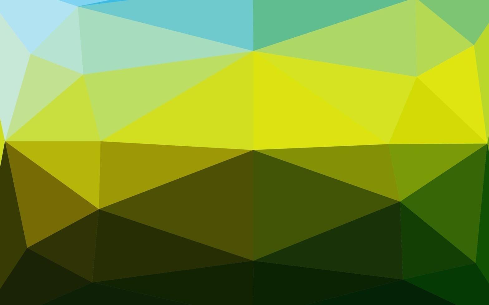 patrón de mosaico abstracto vector verde oscuro, amarillo.