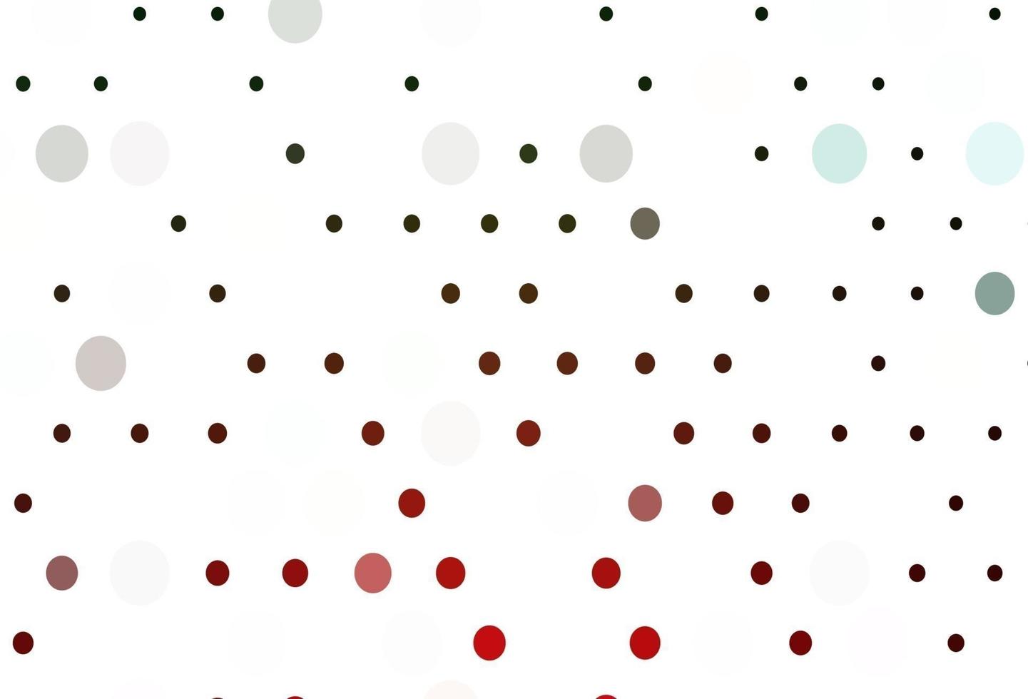 Light Green, Red vector texture with disks.