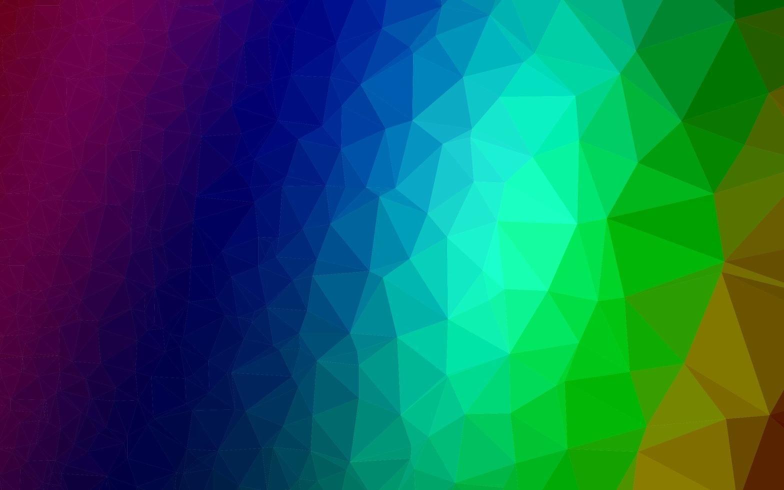 Dark Multicolor, Rainbow vector blurry triangle pattern.