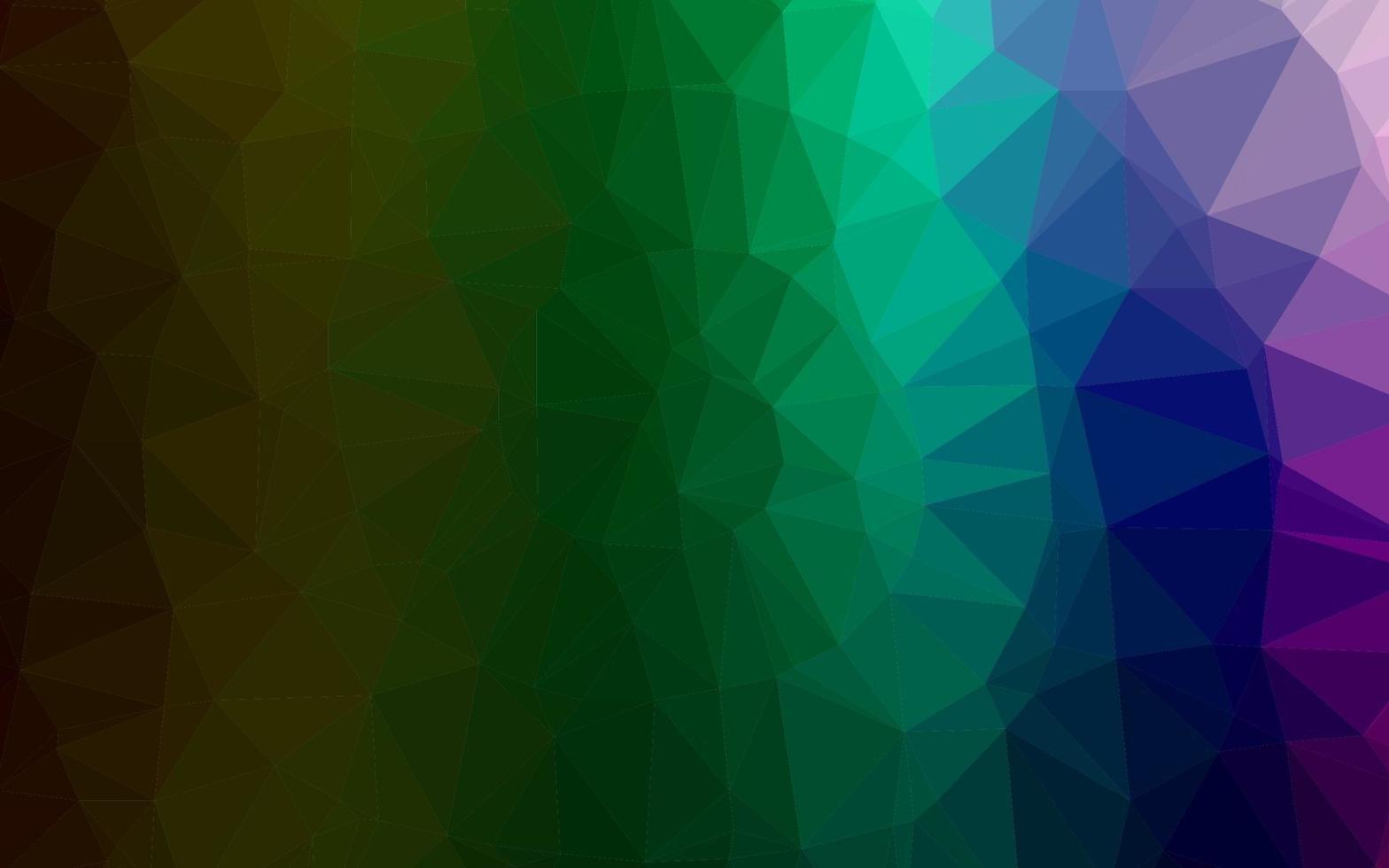 Dark Multicolor, Rainbow vector polygonal template.