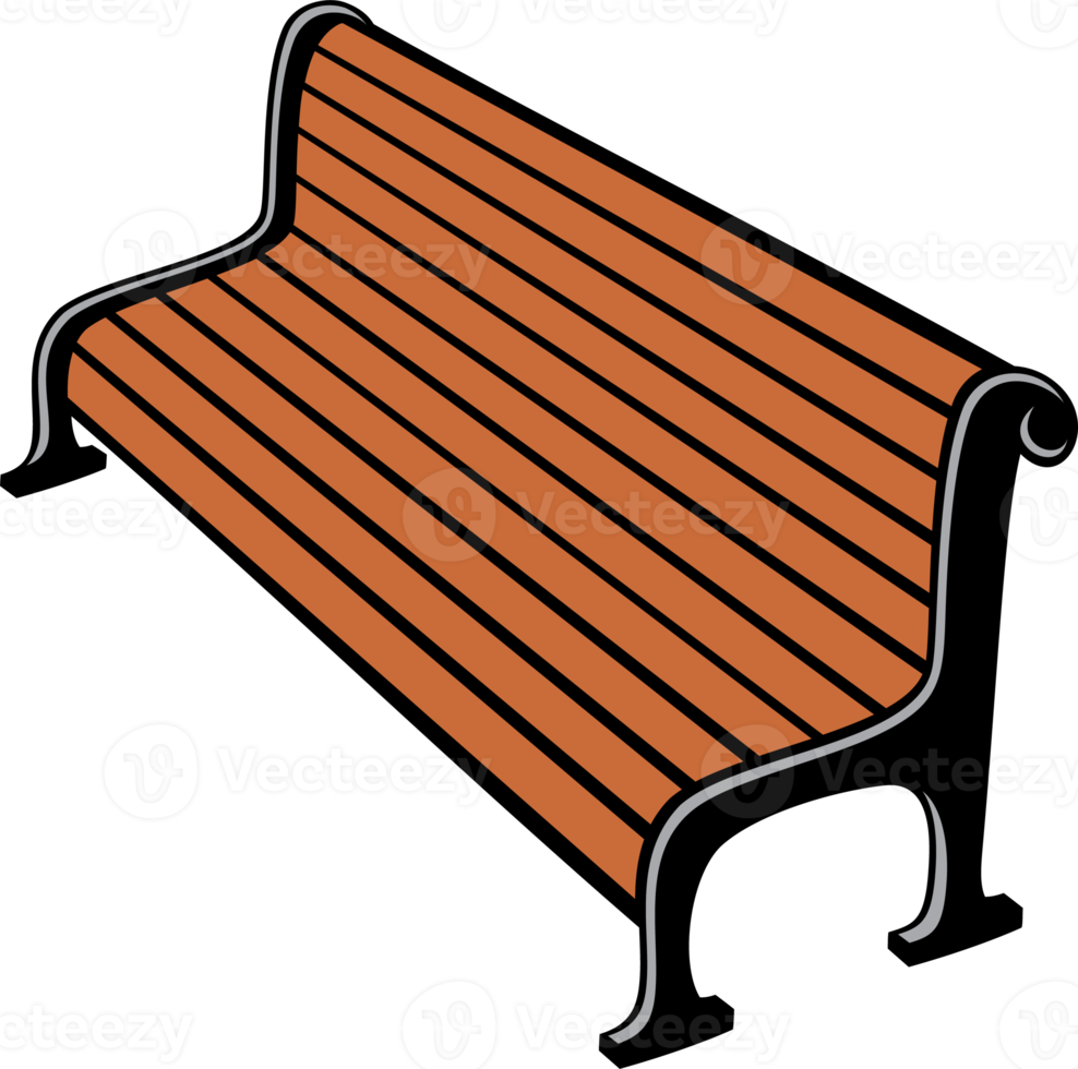 Park Bench Color png