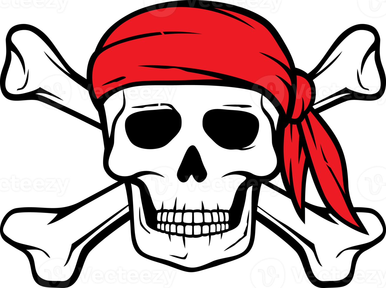 color del cráneo pirata png