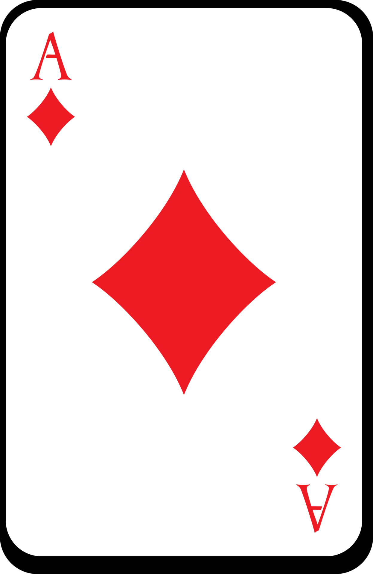 Playing Card Ace Of Diamonds 12227435 Png