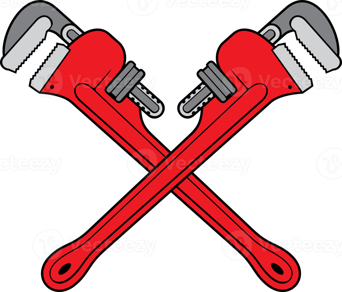 Crossed Plumber Pipe Wrench 12227442 PNG crossed-plumber-pipe-wrench-12227442-png