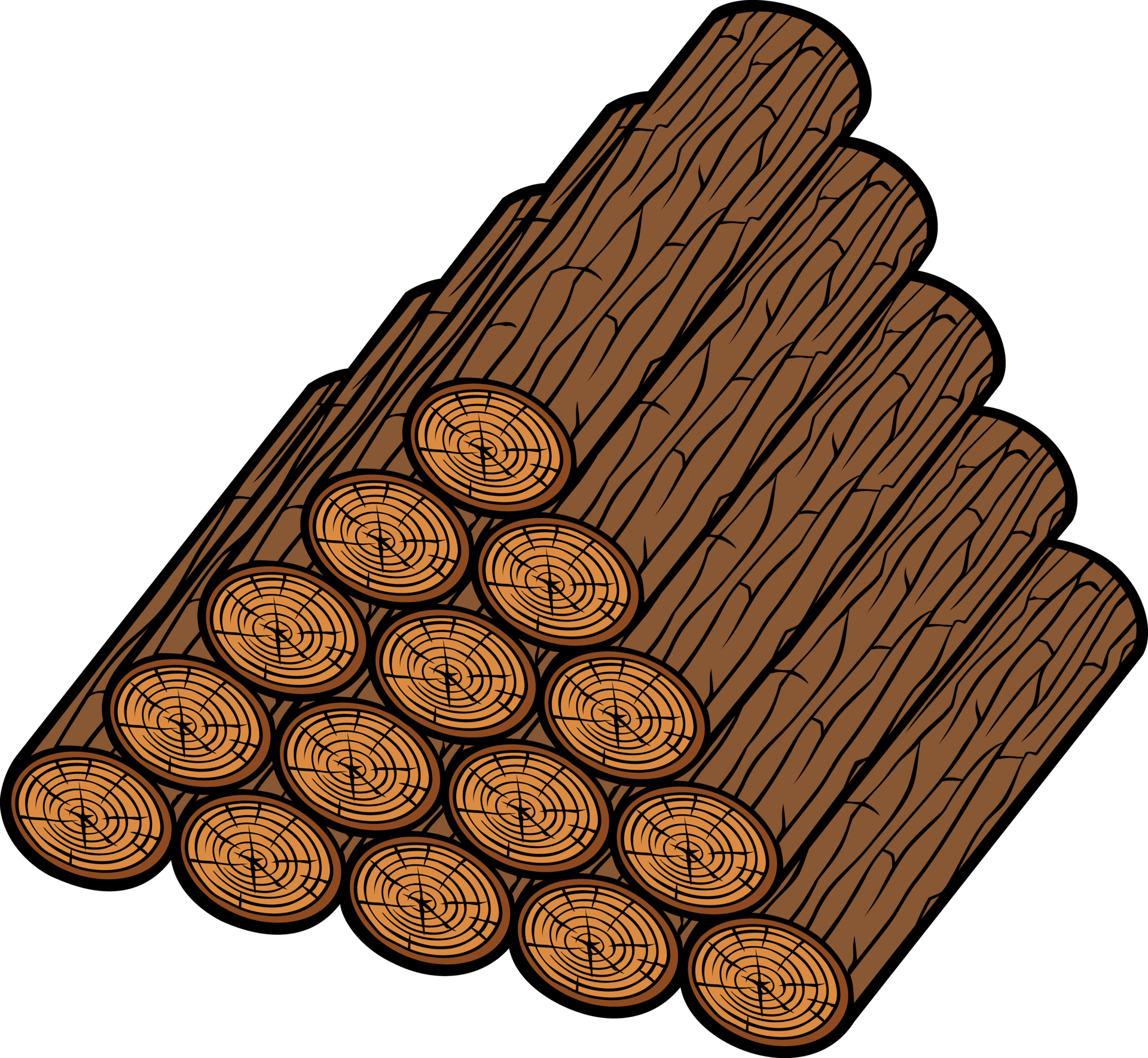 pila de troncos de madera 12227506 PNG