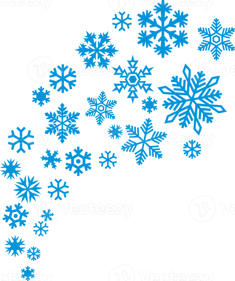 icône de couleur de flocons de neige png