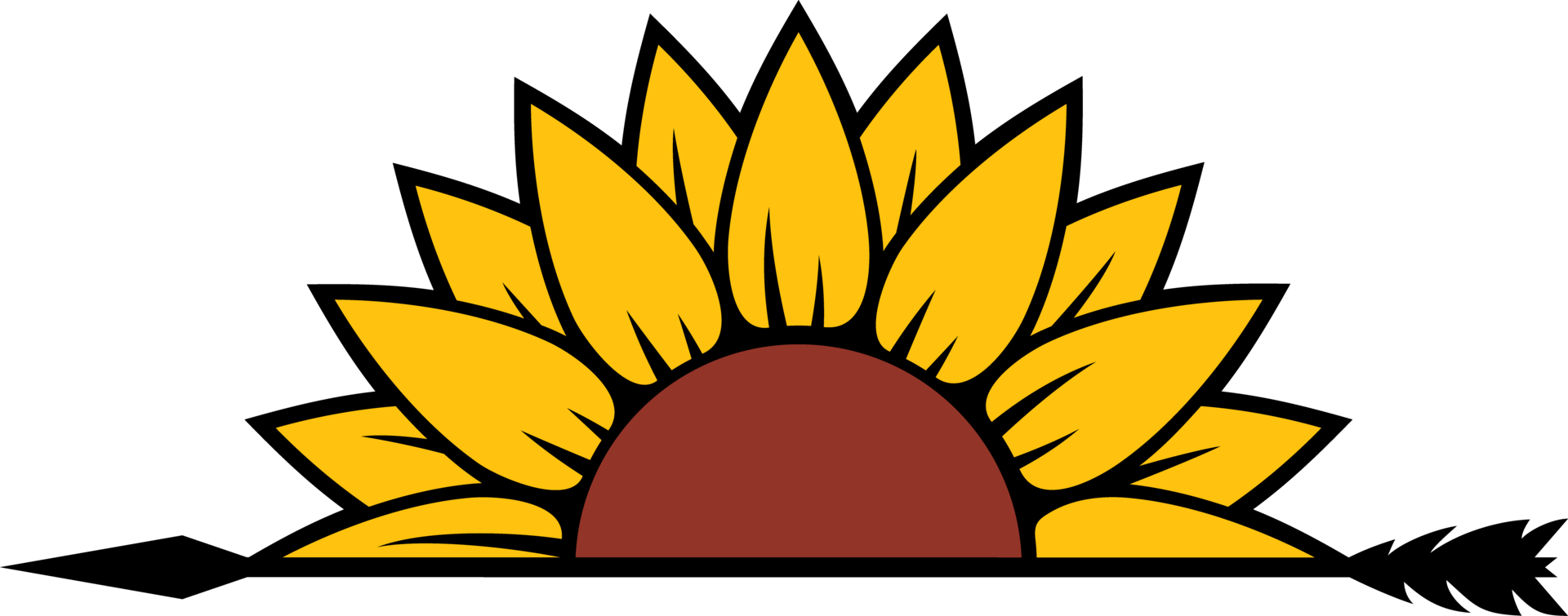 Sunflower and Arrow Color 12227517 PNG