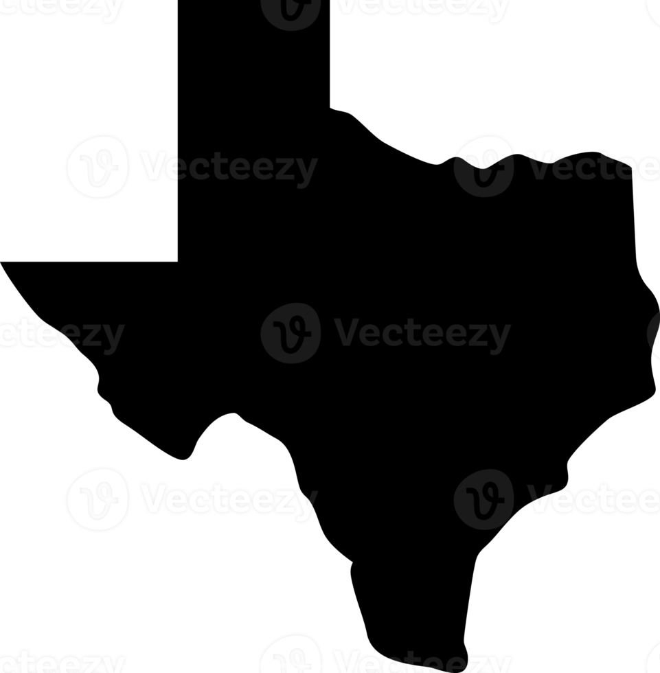Texas Map Black 12227531 PNG