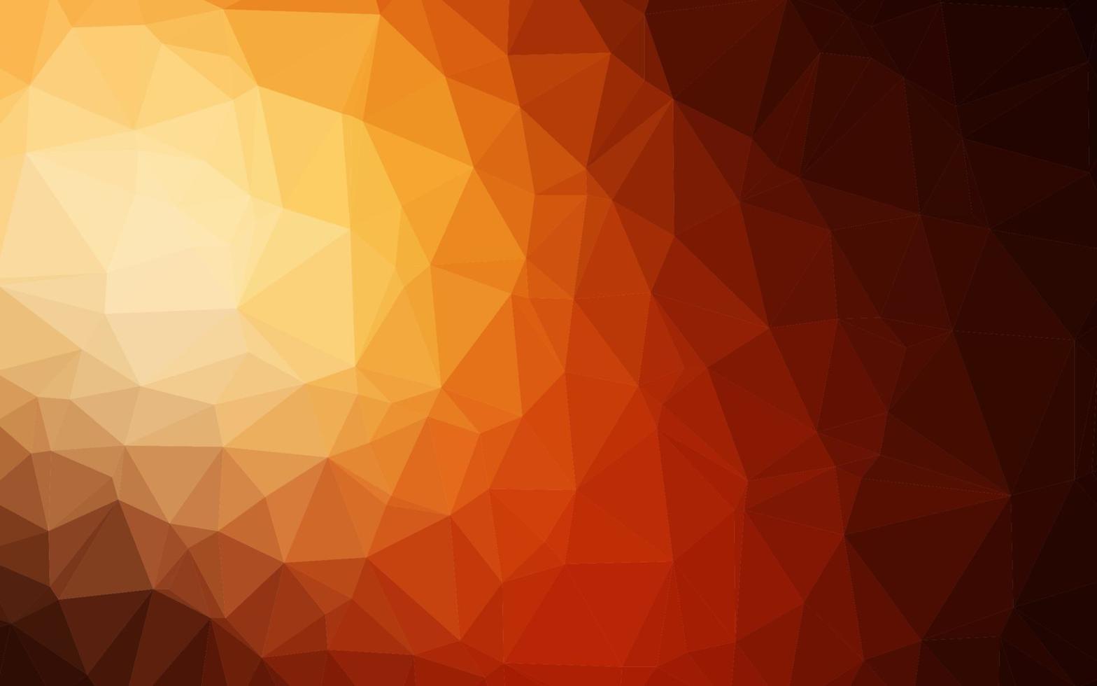 Dark Orange vector polygonal template.