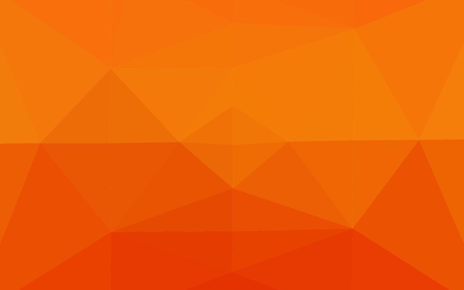 Light Orange vector shining triangular pattern.