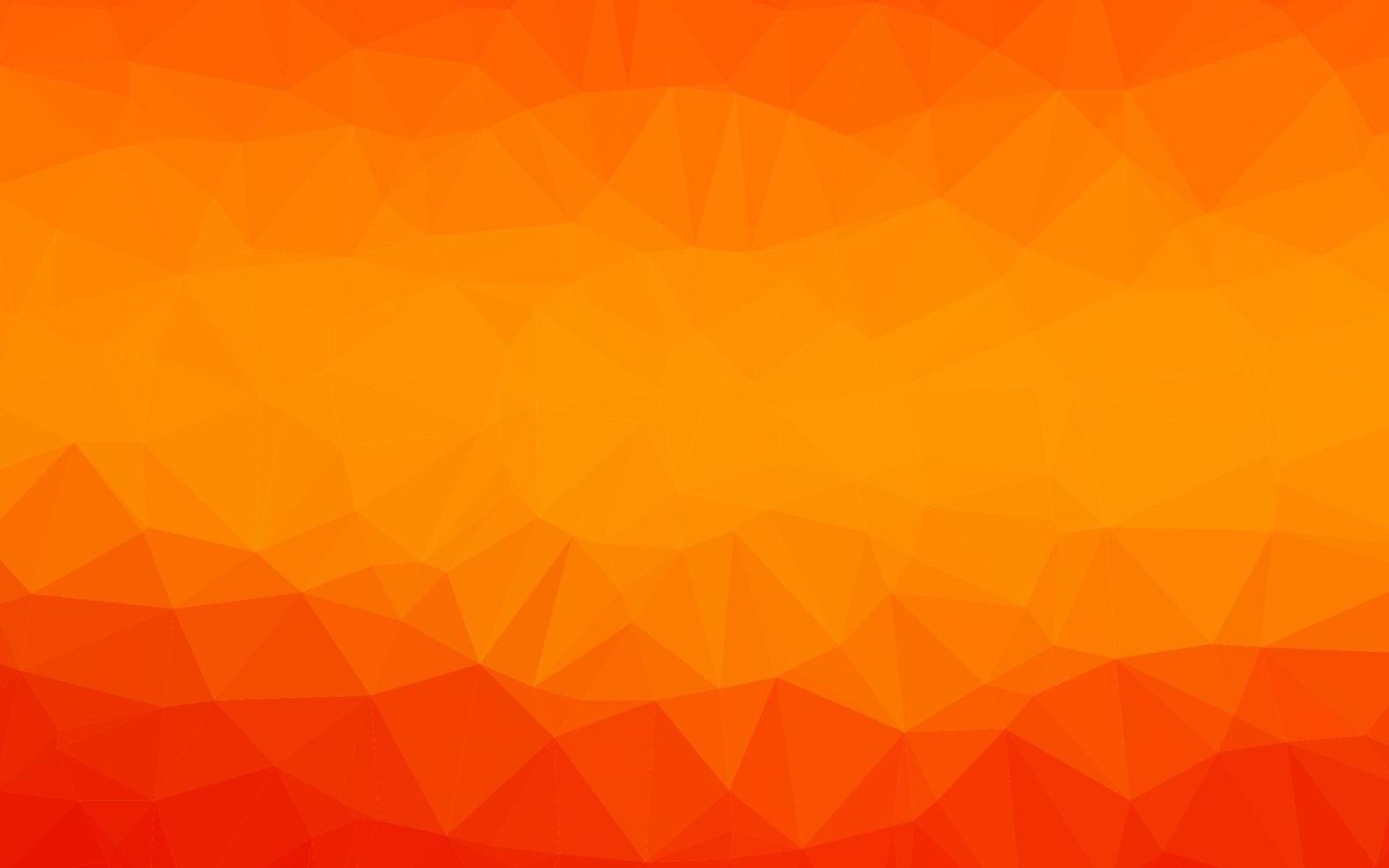 diseño abstracto de polígono de vector naranja claro.