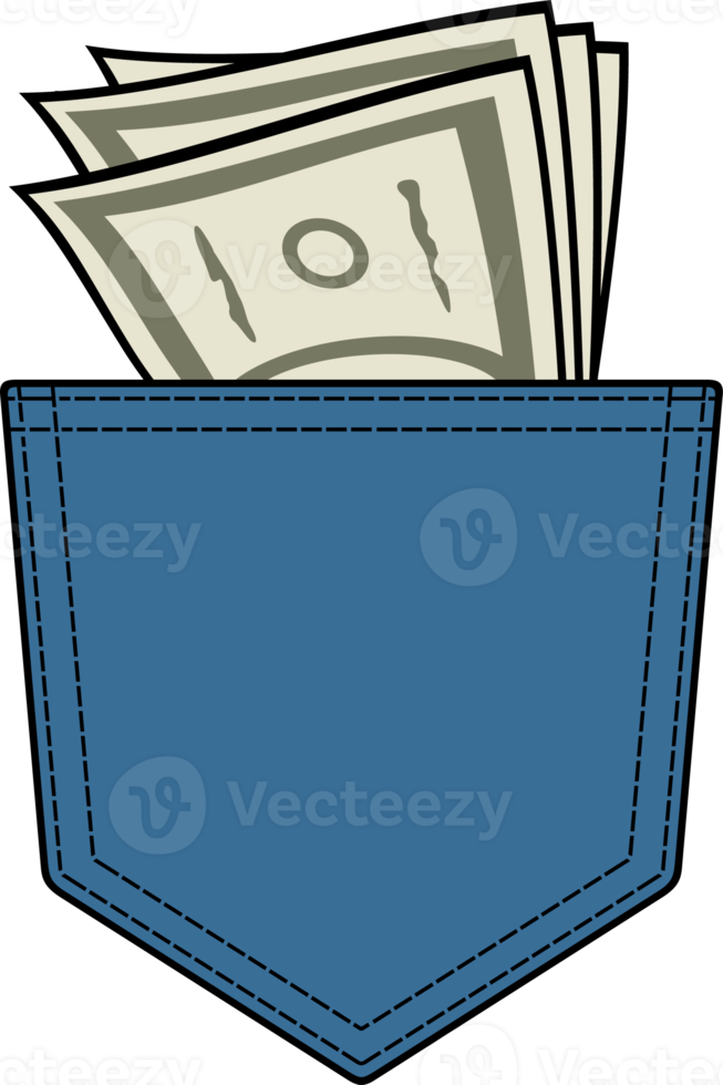 Money in the Pocket Color png