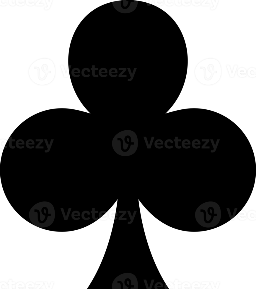 spelen kaart pak symbool - Clubs png