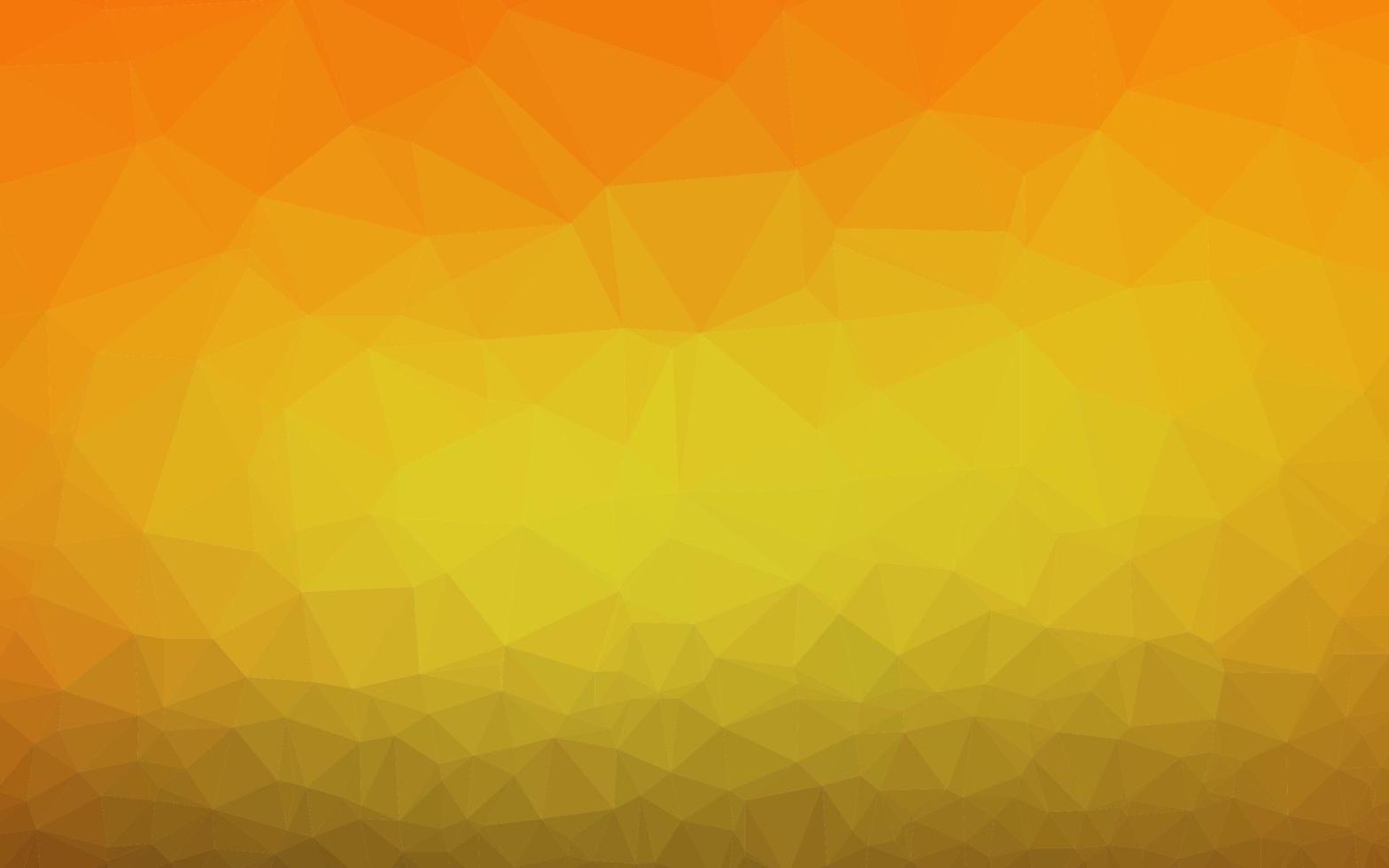 Light Orange vector polygon abstract backdrop.