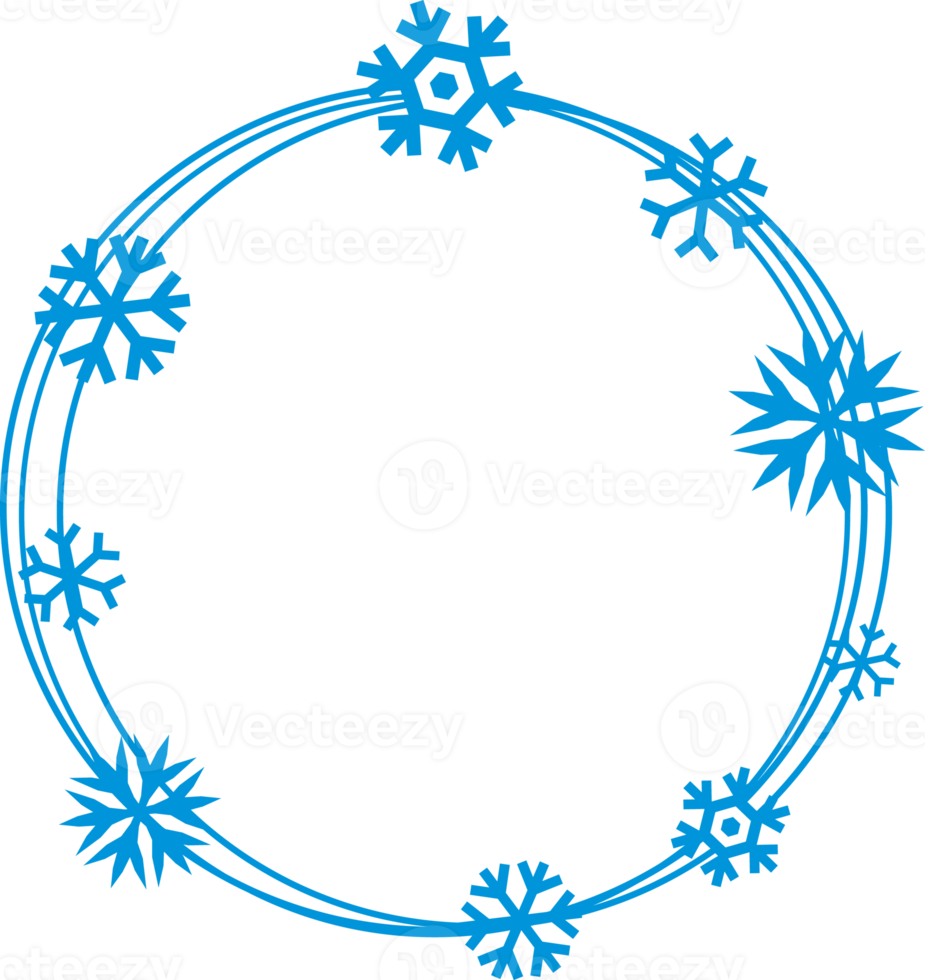 Christmas Snowflake Frame png