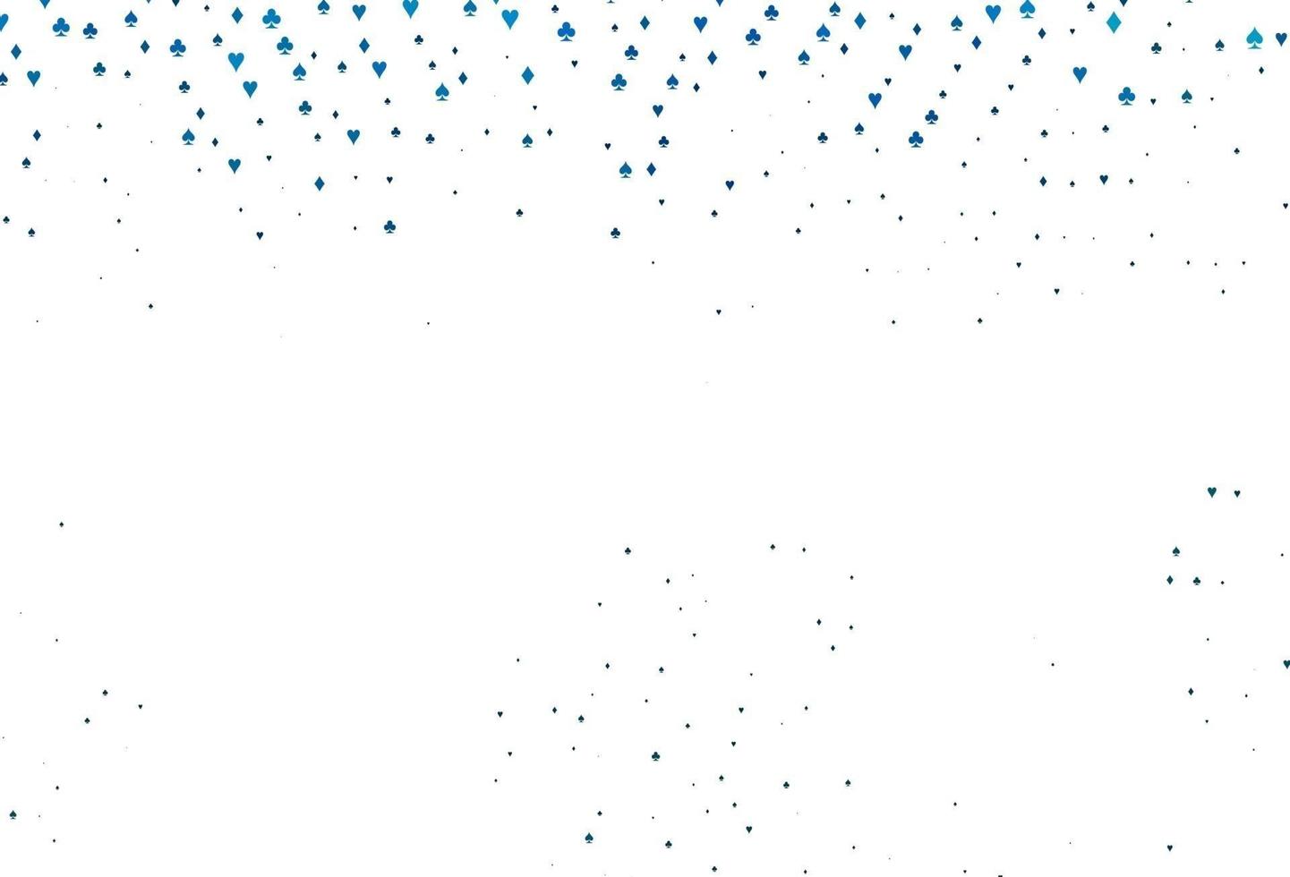 Light BLUE vector background with cards signs.