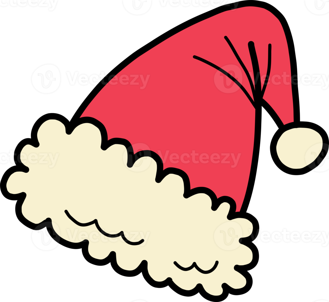 hand- getrokken Kerstmis hoed illustratie png