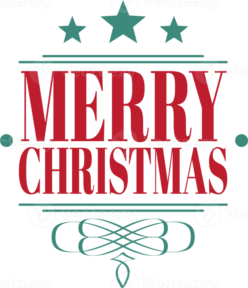 vrolijk Kerstmis belettering en citaat illustratie png