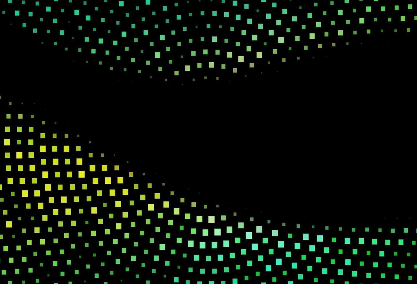 Fondo de vector verde oscuro, amarillo con rectángulos.