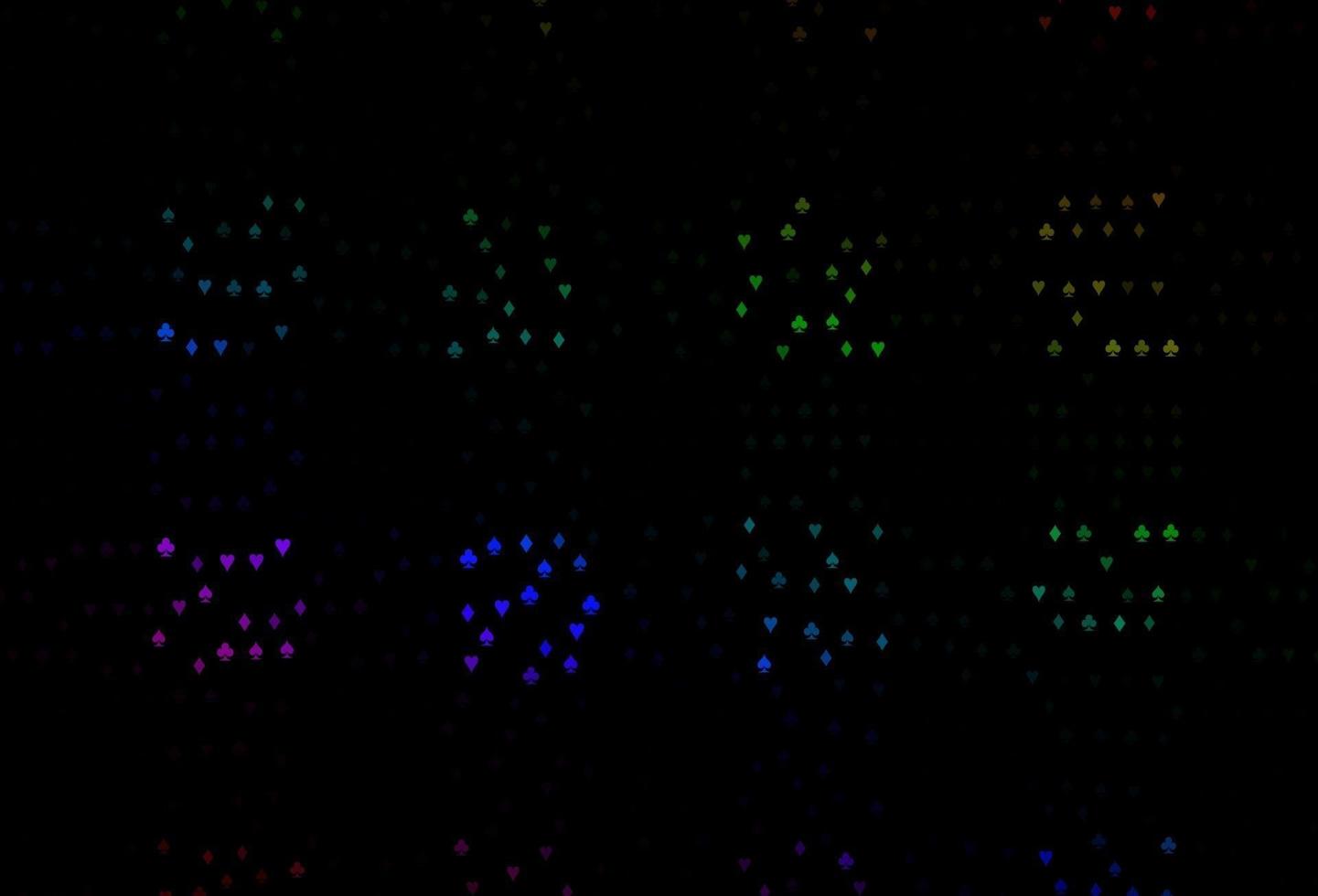 Dark Multicolor, Rainbow vector layout with elements of cards.
