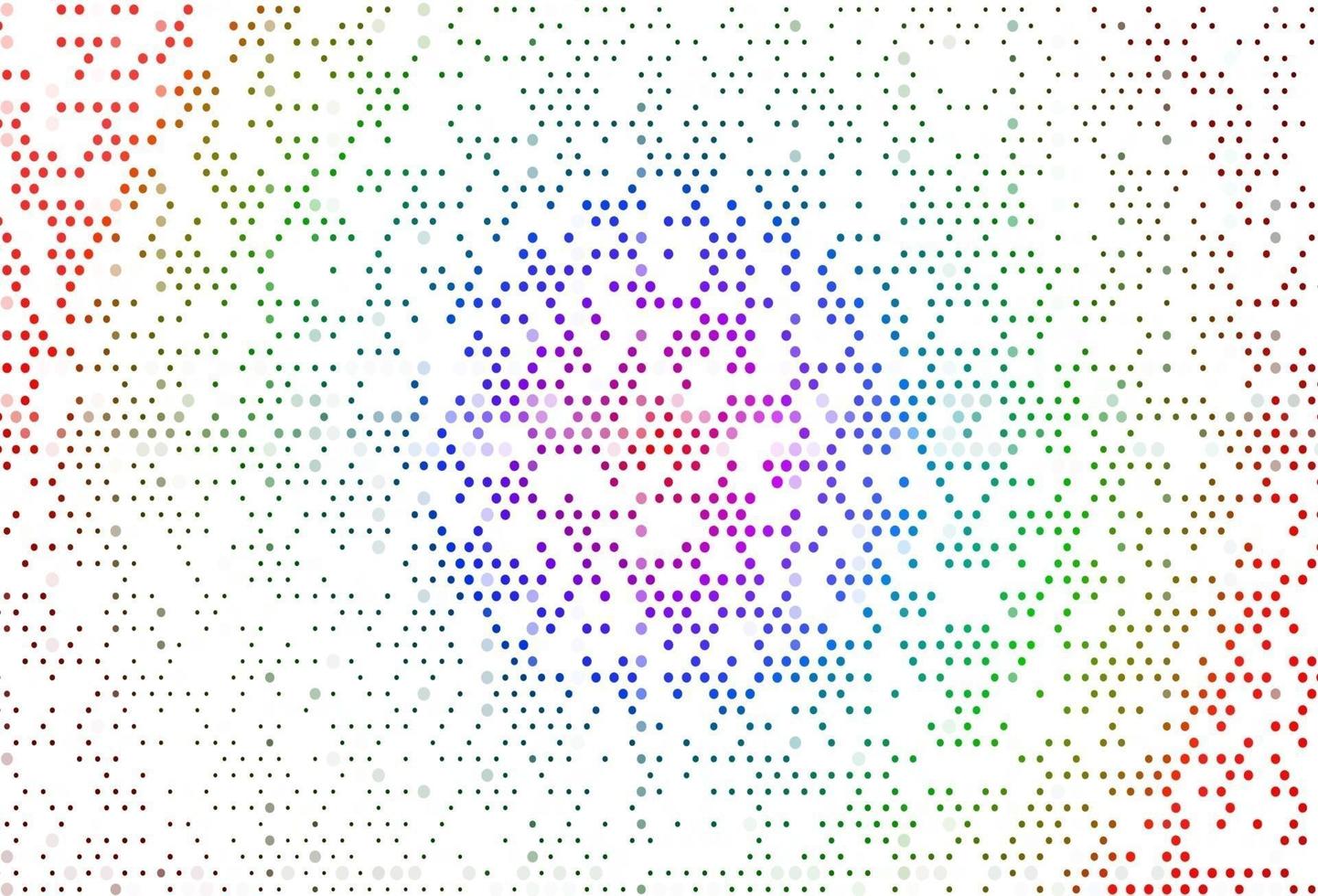 Light Multicolor, Rainbow vector backdrop with dots.