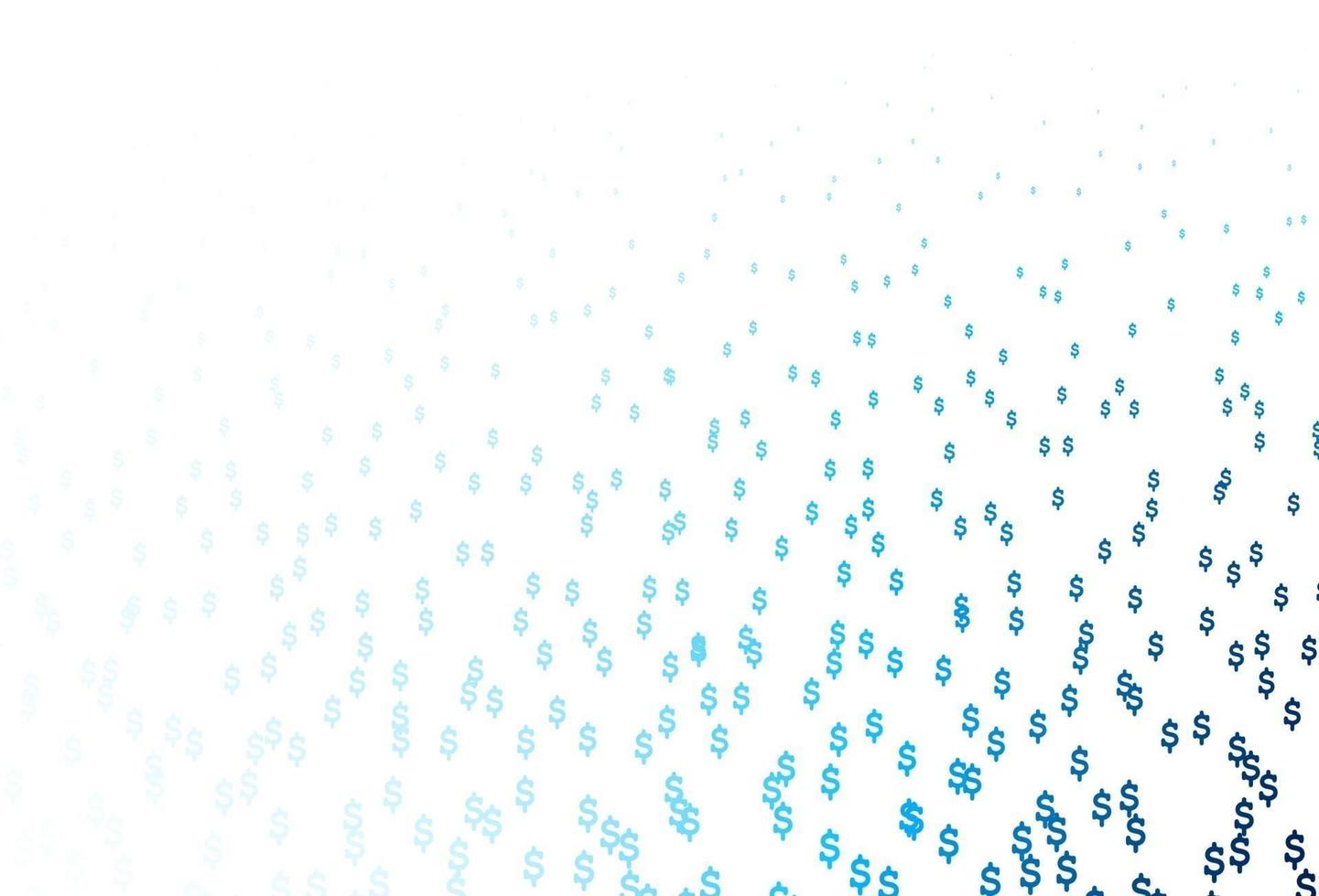 Light BLUE vector texture with financial symbols.