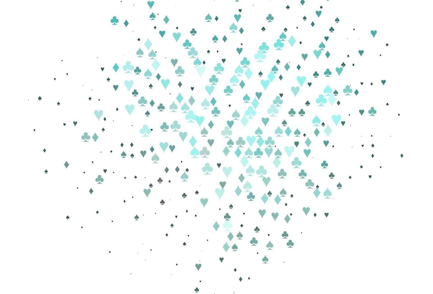 Light BLUE vector pattern with symbol of cards.