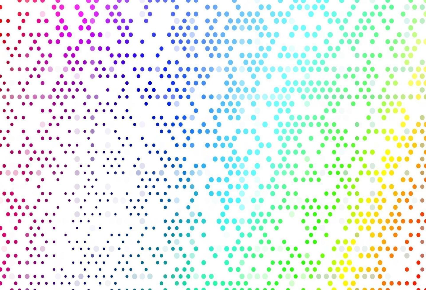 Light Multicolor, Rainbow vector background with bubbles.