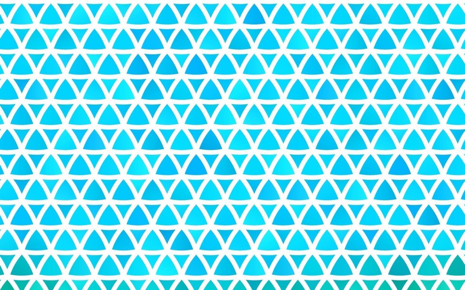plantilla transparente de vector azul claro con cristales, triángulos.
