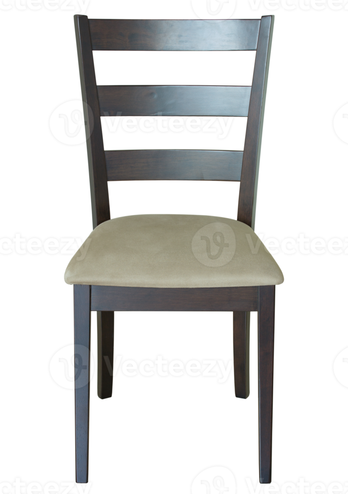 wooden chair isolated with clipping path png