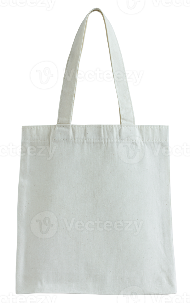 white fabric bag isolated with clipping path for mockup png