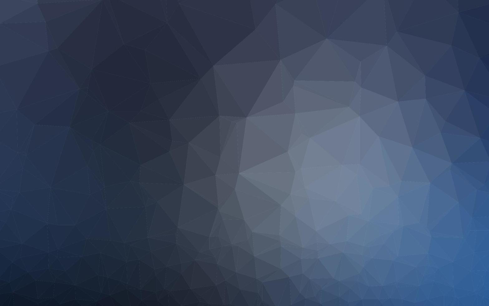 Dark BLUE vector polygonal pattern.