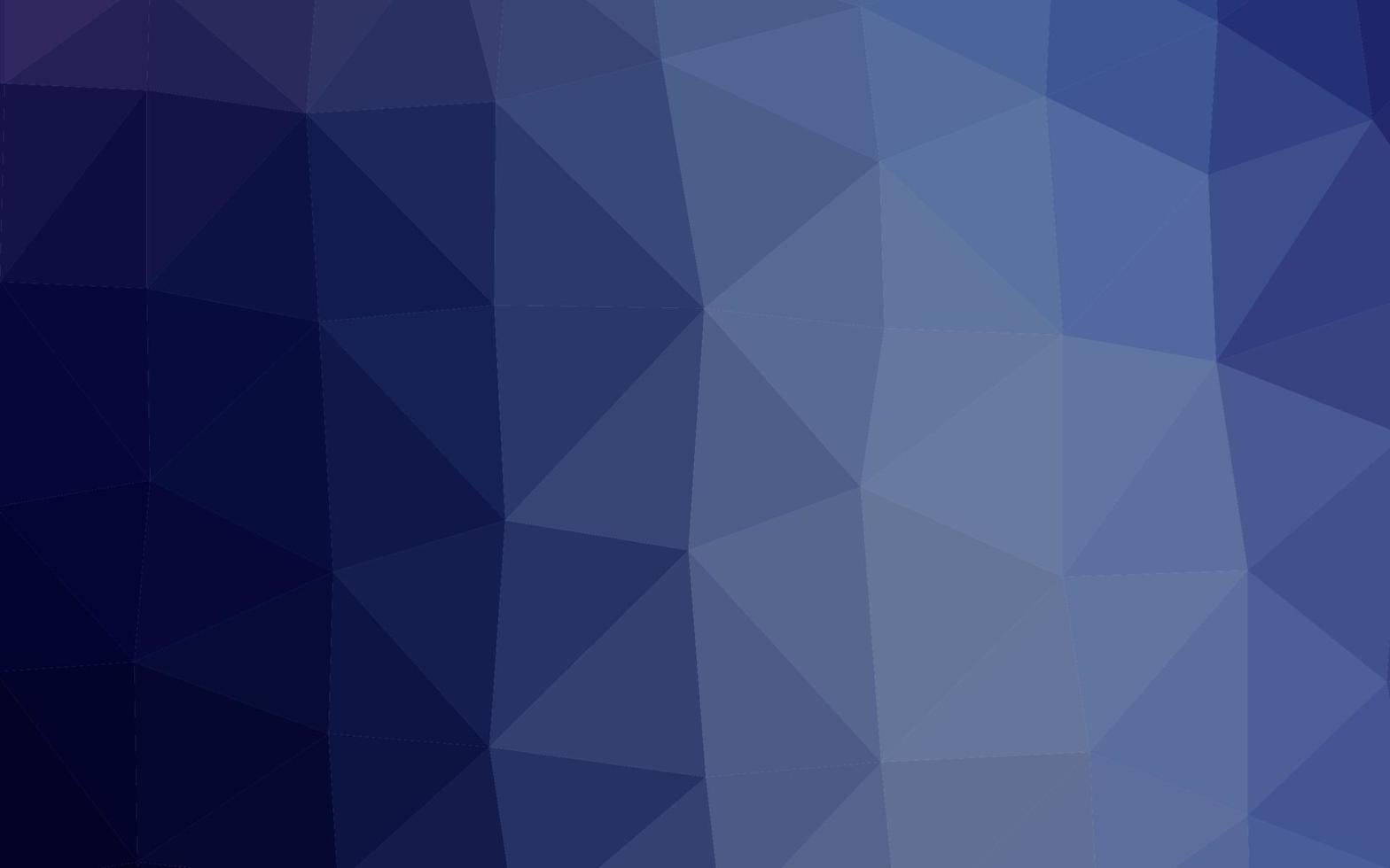 Dark BLUE vector polygon abstract background.