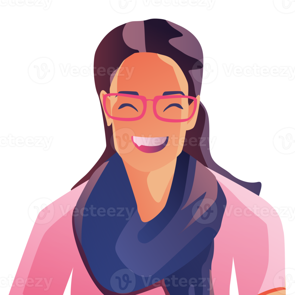 gente sonrisa mujer feliz png diseño plano