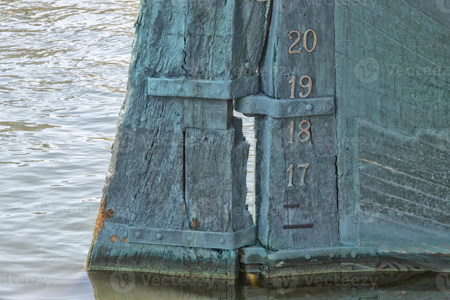 A fregate rudder in Baltimore Harbor photo