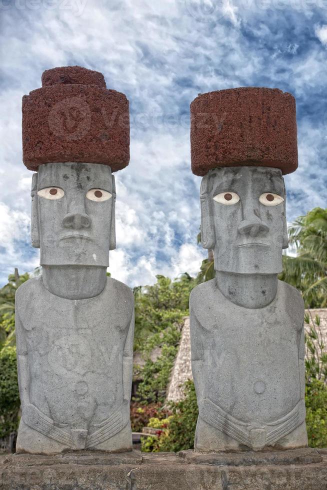 isla de pascua moai foto