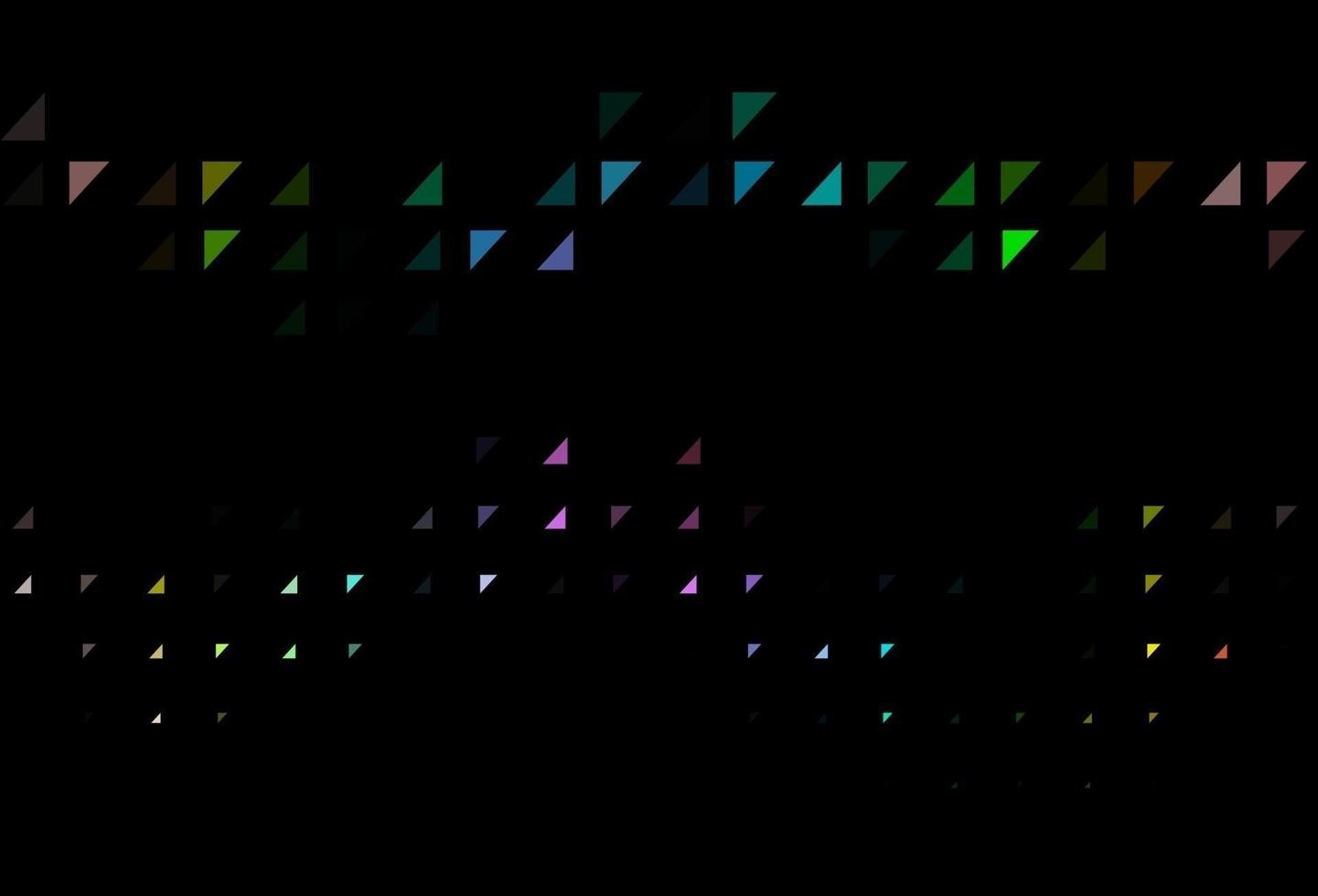 diseño de vector de arco iris multicolor oscuro con formas circulares.
