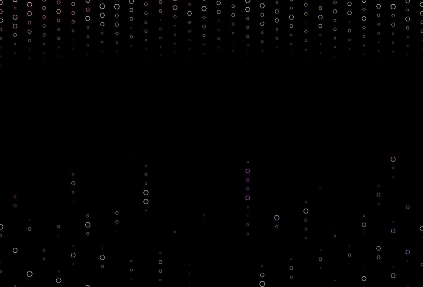 Dark Multicolor, Rainbow vector texture with colorful hexagons.
