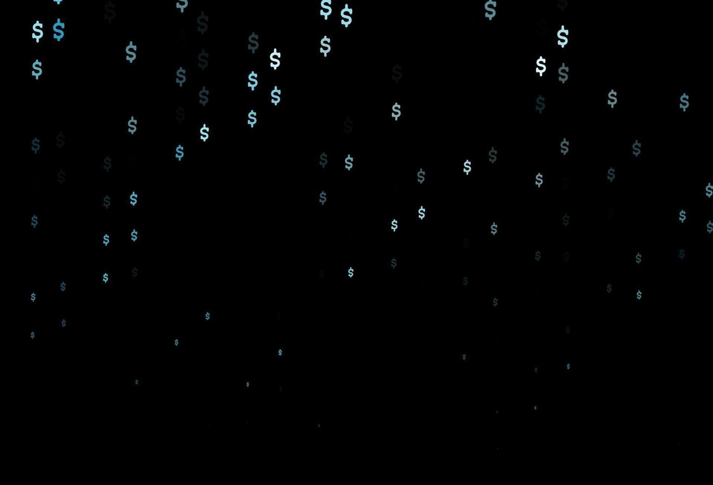Dark BLUE vector pattern with Dollar.