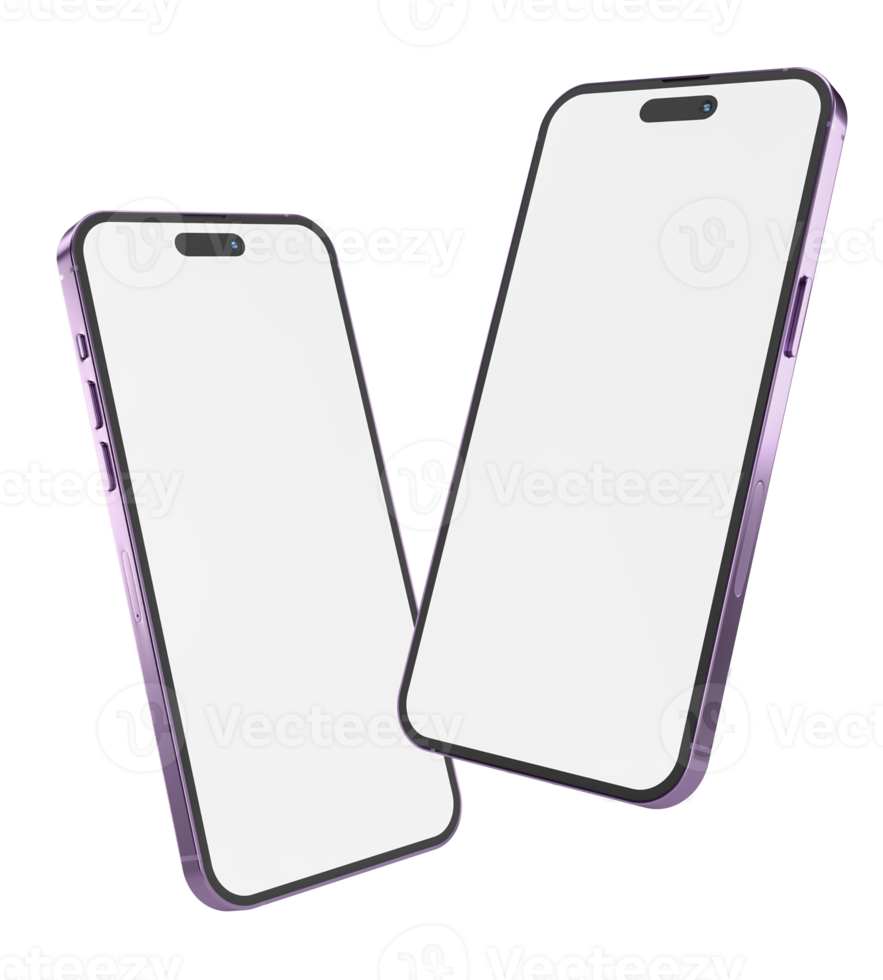 Realistic Smartphone display, device screen Template for infographics