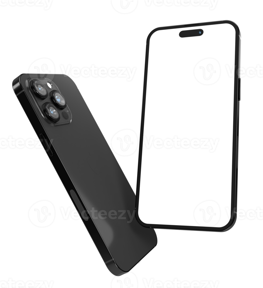 Realistic Smartphone display, device screen Template for infographics