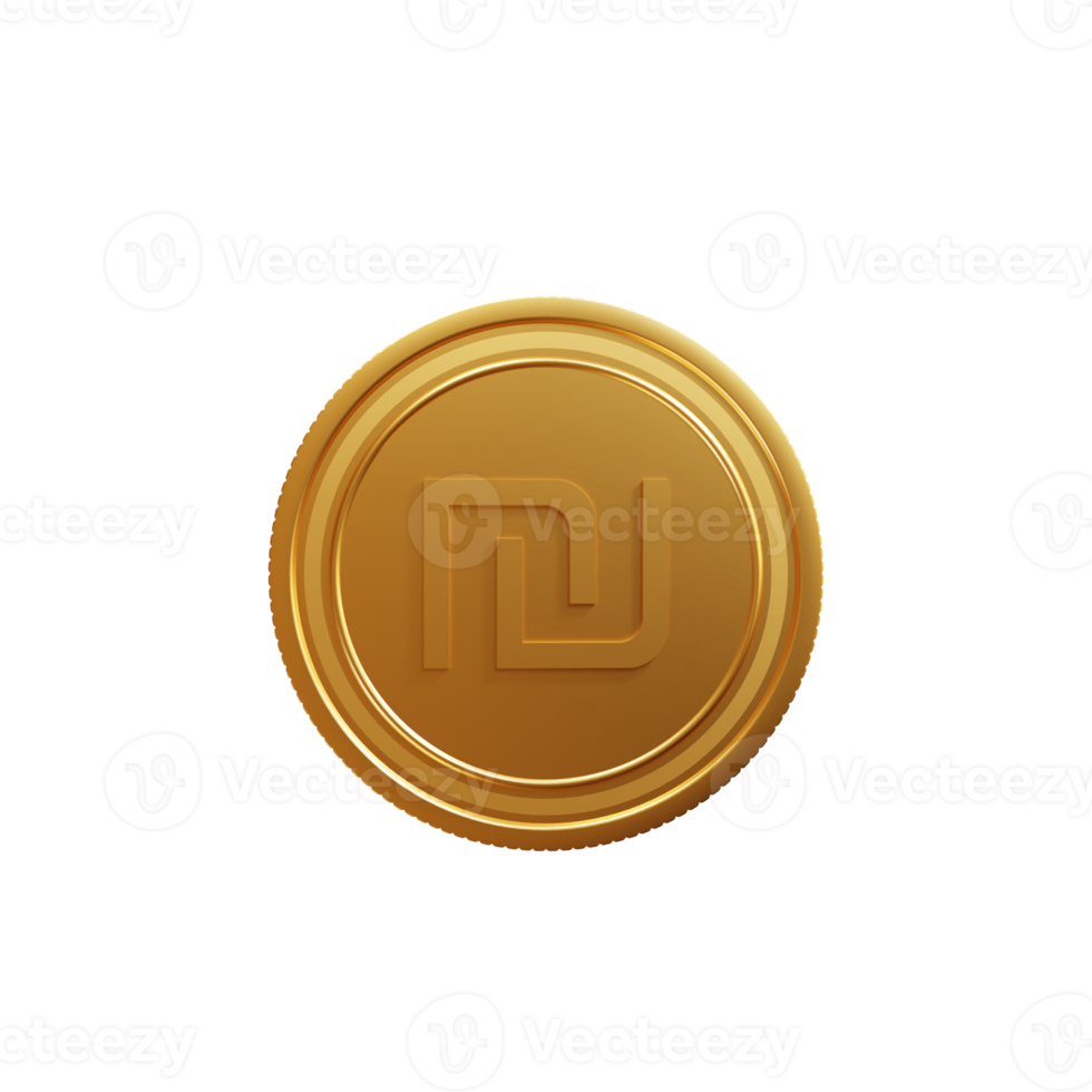 valuta symbol israeli ny sikel 3d illustration png