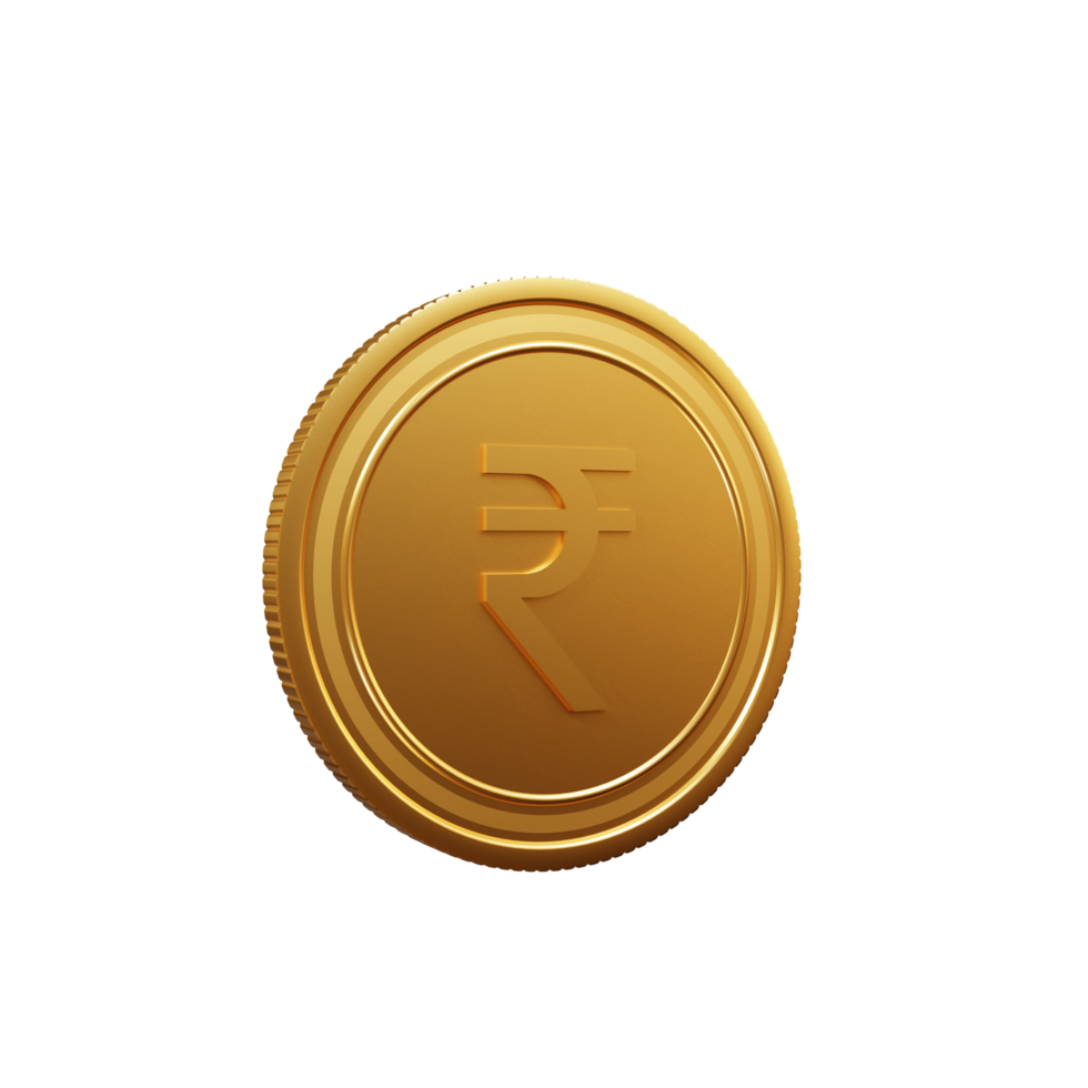 Currency Symbol Indian Rupee 3D Illustration png